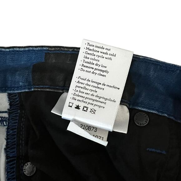 Paige Womens Verdugo Ultra Skinny Jeans Floral Patter Blue 27 - Picture 8 of 10